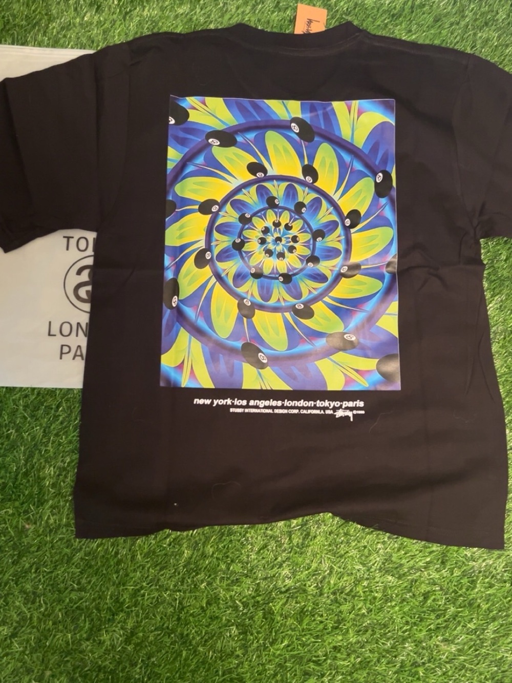 Stussy 8ball spiral design